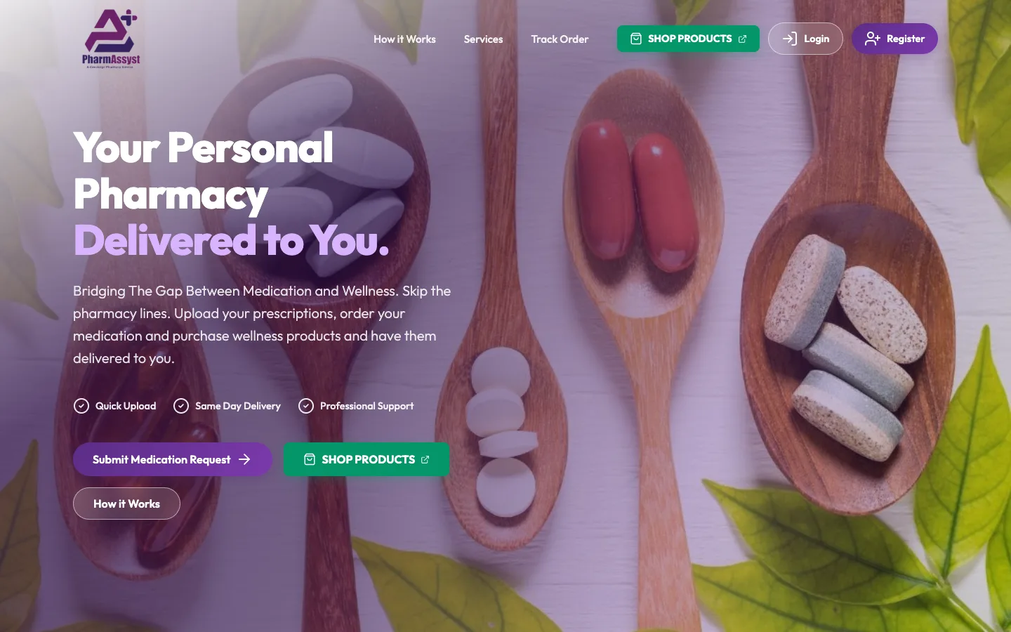 PharmAssyst on desktop